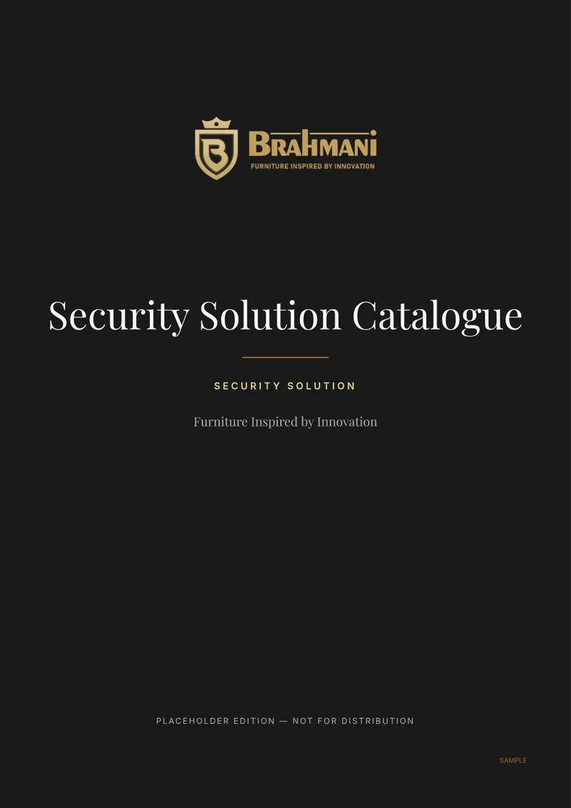 Security Solution Catalogue cover