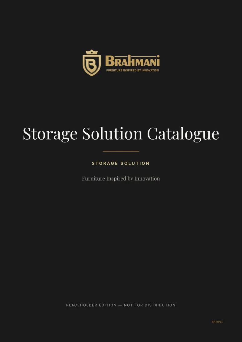 Storage Solution Catalogue cover